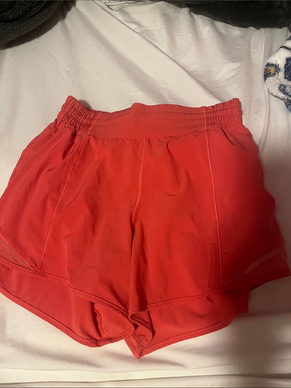 lululemon athletica Red High-Waist Running Shorts